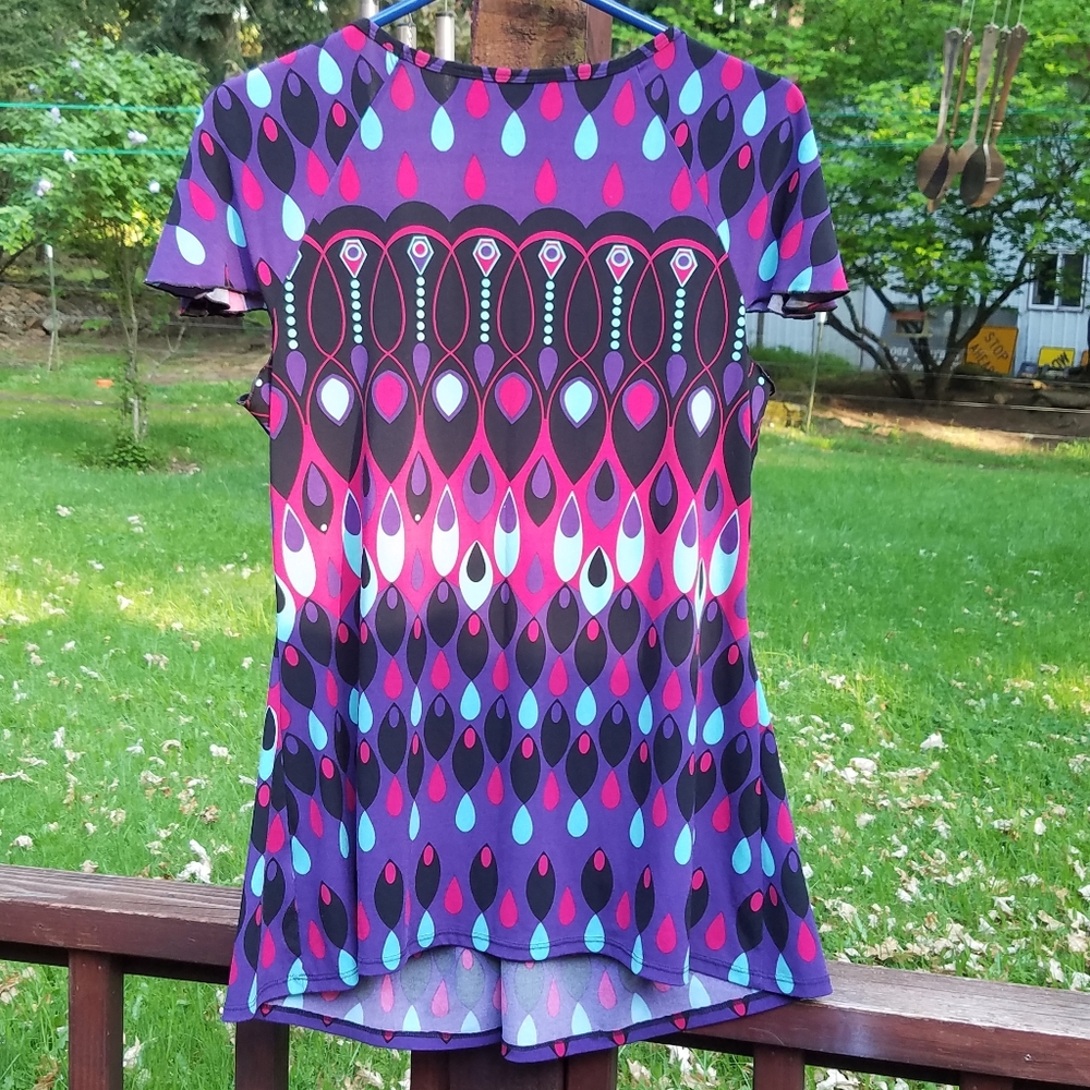 BISOU BISOU Bright Maternity Top - Large - Picture 3 of 8